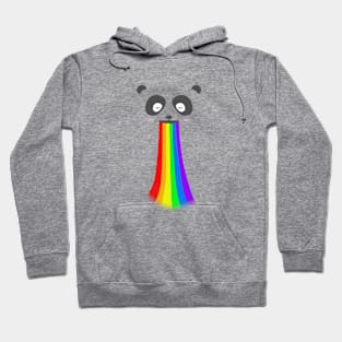 Panda Rainbow Comic Cute Colourful Funny Gift Love Hoodie